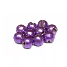 Hanák Tungsten Beads Slotted 4mm Metallic+Light Violet