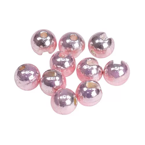 Hanák Tungsten Beads Slotted 4mm Metallic+Light Pink