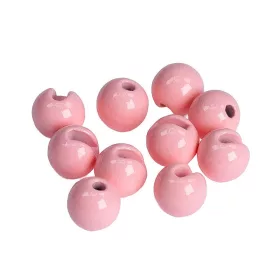 Hanák Tungsten Beads Slotted 4mm Fluo+Light Pink