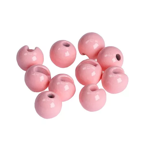 Hanák Tungsten Beads Slotted 4mm Fluo+Light Pink