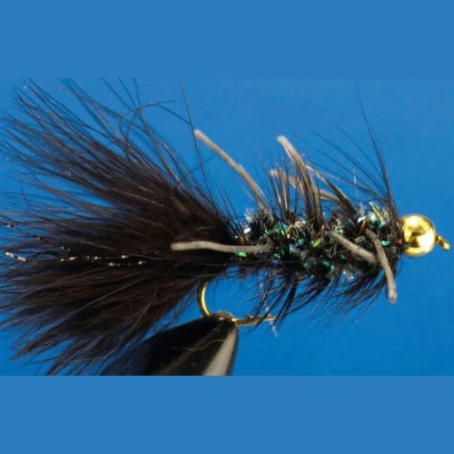 Traun River Gold Head Wooly Bugger Black #6 53-5056
