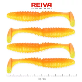 Zander Power Shad 10cm 4db/cs (Shiny Orange)