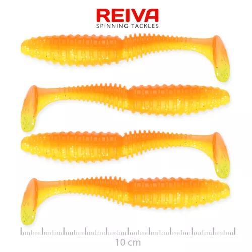 Zander Power Shad 10cm 4db/cs (Shiny Orange)