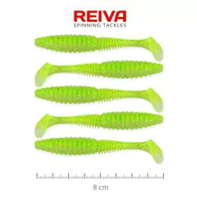 Zander Power Shad 8cm 5db/cs (Flash Chartreuse)