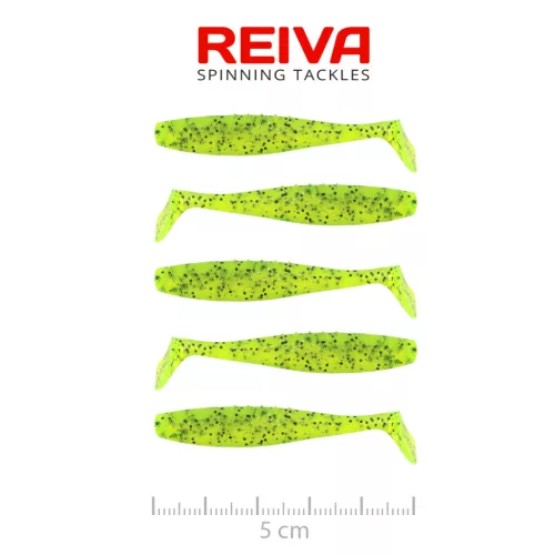 Flat Minnow Shad 5cm 5db/cs (Poppy Green)