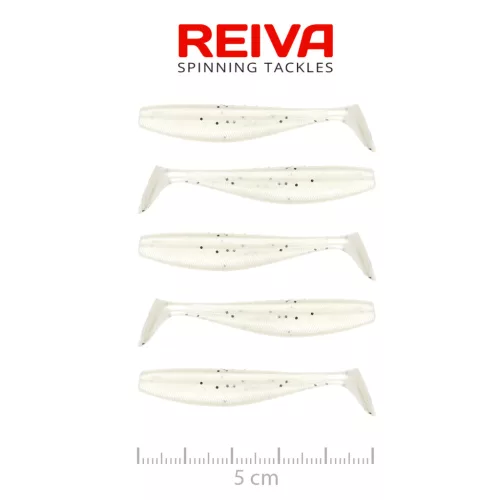Flat Minnow Shad 5cm 5db/cs (Pearl White)