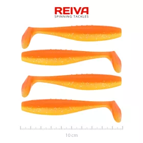 Flat Minnow Shad 10cm 4db/cs (Shiny Orange)