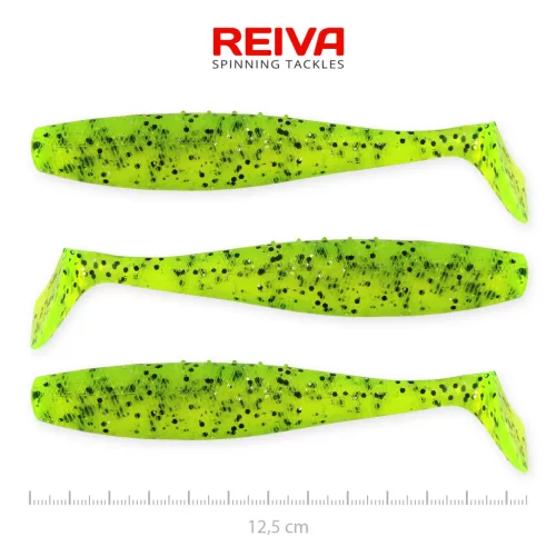 Flat Minnow shad 12,5cm 3db/cs (Poppy Green)