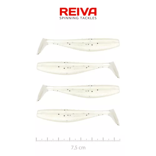 Flat Minnow shad 7,5cm 4db/cs (Pearl Dot)