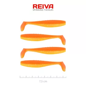 Flat Minnow shad 7,5cm 4db/cs (Shiny Orange)