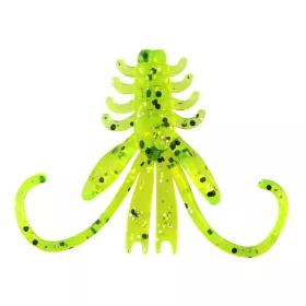 NYMPH 6cm 12db/cs  Fluo Zöld Flitter