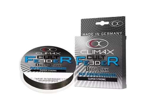 CLIMAX CULT FEEDER FAST SINKING BRAID DROPLINK 10m 0.12mm 5.0kg Dark Grey