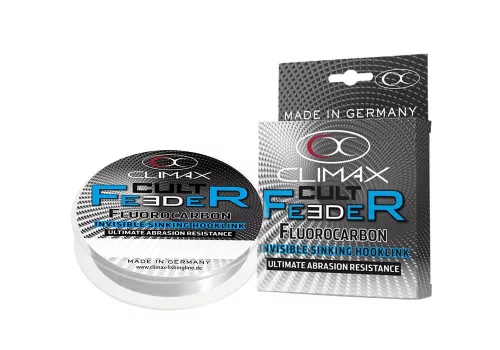 CLIMAX CULT FEEDER FLUOROCARBON INVISIBILE HOOKLINK 25m 0.30mm