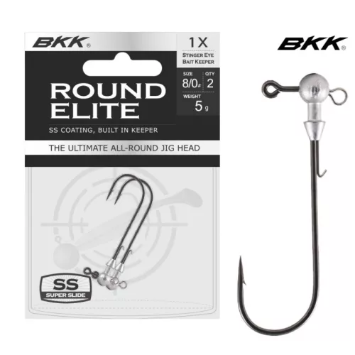 BKK Round Elite - Stinger Eye Bait Keeper  30g - 10/0#