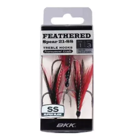 BKK FEATHERED SPEAR-21 SS  4#  3db/csomag  Red-Black