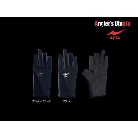 APIA FINGER CUT GLOVE KESZTYŰ S Black/Black