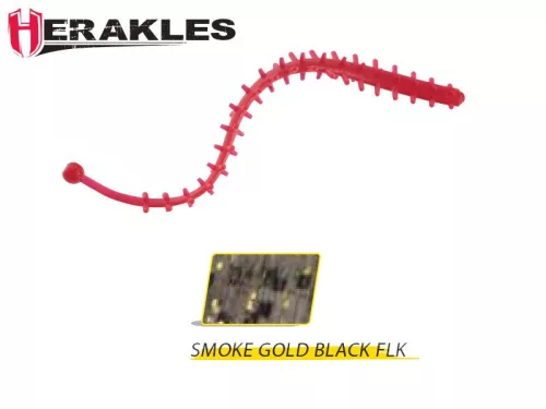 TREMORS WORM 6.8cm Smoked Gold/Black Flake