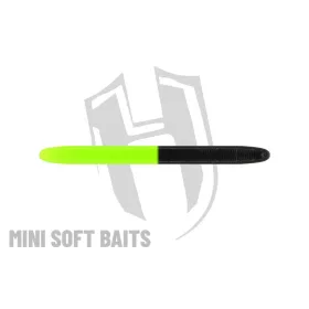 RDB WORM 60mm CRAB Black Chartreuse