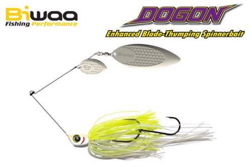 BIWAA DOGON SPINNERBAIT 3/4oz 21gr 01 White Chart-Silver Blades