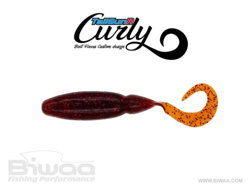 BIWAA TAILGUNR CURLY 2.5" 6.3cm 012 Bloodworm Texas Craw