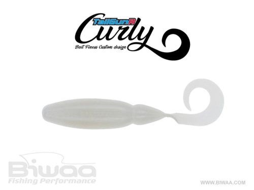 BIWAA TAILGUNR CURLY 2.5" 6.3cm 008 Pearl White