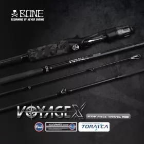   BONE Voyage X 7'2" /4 részes Fast Baitcast utazószett PE 1-2 / 7-35 g