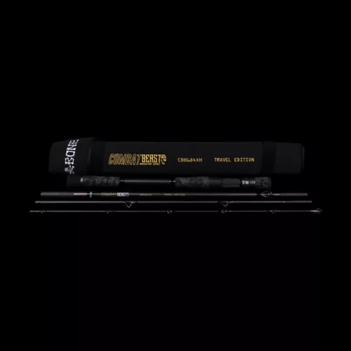 BONE Combat Beast 664XH Extra Fast Baitcast PE1.5-3,  4 részes casting utazószett