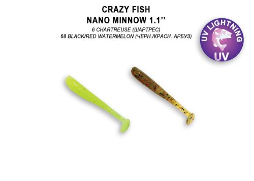 Crazy Fish Nano Minnow 1,1" 27mm 6/68