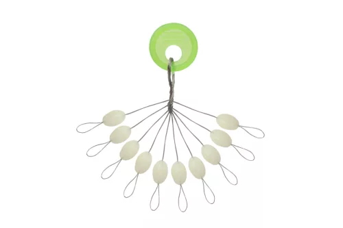 Catzoom Fluoreszkáló gumi stopper, 5x7 mm, 10 db