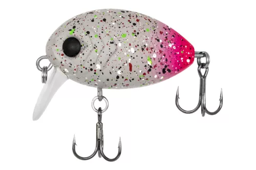 PZ UL Bug wobbler, 3,2 cm, 3,5 g, fehér, rózsaszín, úszó