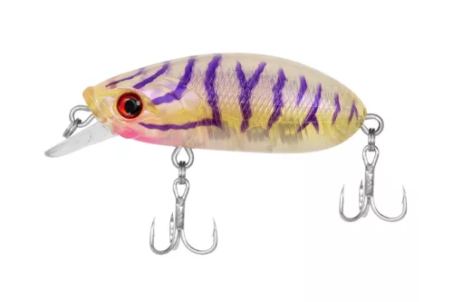 PZ Beetle wobbler, 5 cm, 7,8 g, sárga, fehér, lila, úszó