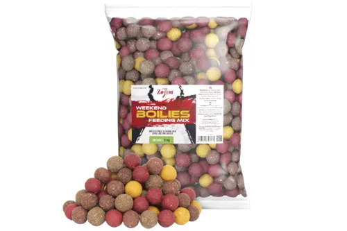 CZ Weekend Boilies Feeding Mix etető bojli, 20 mm, Vegyes íz, 5 kg
