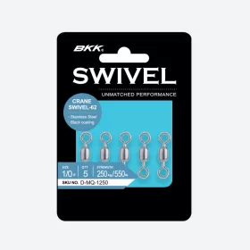 BKK Crane Swivel-62 (Stainless Steel, Black)1# 6db/csomag