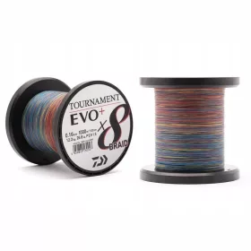 Daiwa Tournament X8 Braid EVO+ Multicolour 0,26mm Tekercselt