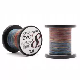 Daiwa Tournament X8 Braid EVO+ Multicolour 0,20mm Tekercselt