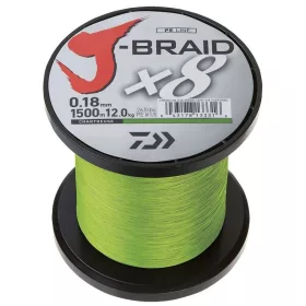 Daiwa J-Braid X8 Chartreuse 0,20mm Tekercselt