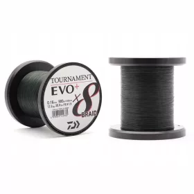 Daiwa Tournament X8 Braid EVO+ zöld 0,16mm Tekercselt