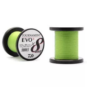 Daiwa Tournament X8 Braid EVO+ Chartreuse 0,08mm Tekercselt
