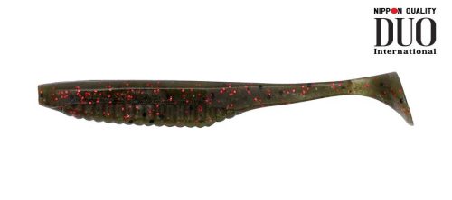 DUO REALIS VERSA SHAD 3" 7.6cm F018 Green Pumpkin Red Flake