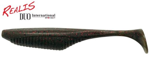 DUO REALIS VERSA SHAD FAT 5" 12.5cm F018 Green Pumpkin Red Flake