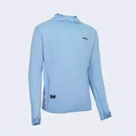   BKK HOODED LONG SLEEVE PERFORMANCE SHIRT - BRAND VALUES GT - LIGHT BLUE M