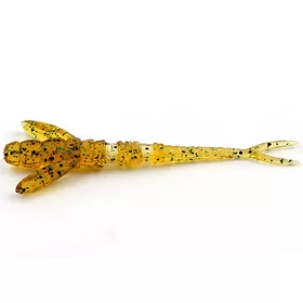 FISHUP Flit 2" (9pcs.), #036 - Caramel/Green & Black
