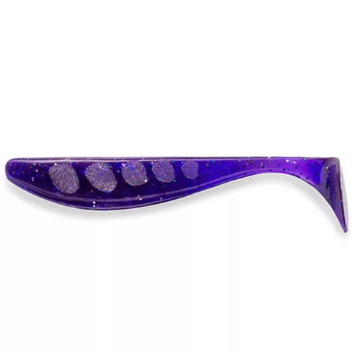 FISHUP Wizzle Shad 2" (10pcs.), #060 - Dark Violet/Peacock & Silver