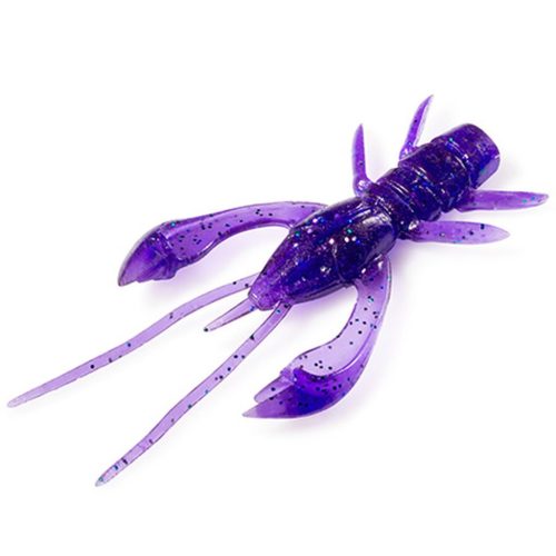 Real Craw 2" (7pcs.), #060 - Dark Violet/Peacock & Silver