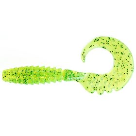   FISHUP Fancy Grub 1" (12pcs.), #026 - Flo Chartreuse/Green