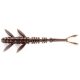 Flit 4" (7pcs.), #050 - Green Pumpkin Brown/Red & Purple