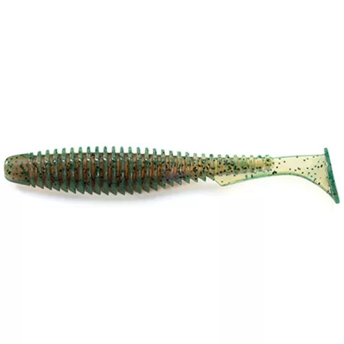 FISHUP U-Shad 3" (9pcs.), #017 - Motor Oil Pepper
