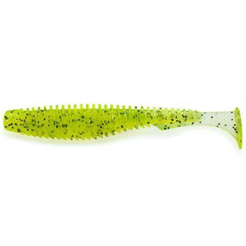 U-Shad 3" (9pcs.), #055 - Chartreuse/Black