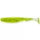 FISHUP U-Shad 3" (9pcs.), #055 - Chartreuse/Black