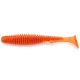 FISHUP U-Shad 3" (9pcs.), #049 - Orange Pumpkin/Black